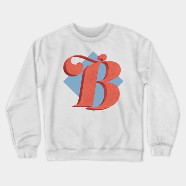 Letter B Monogram Crewneck Sweatshirt by ottergirk